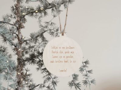 houten kerstbal