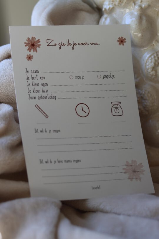 babyshower invulkaarten