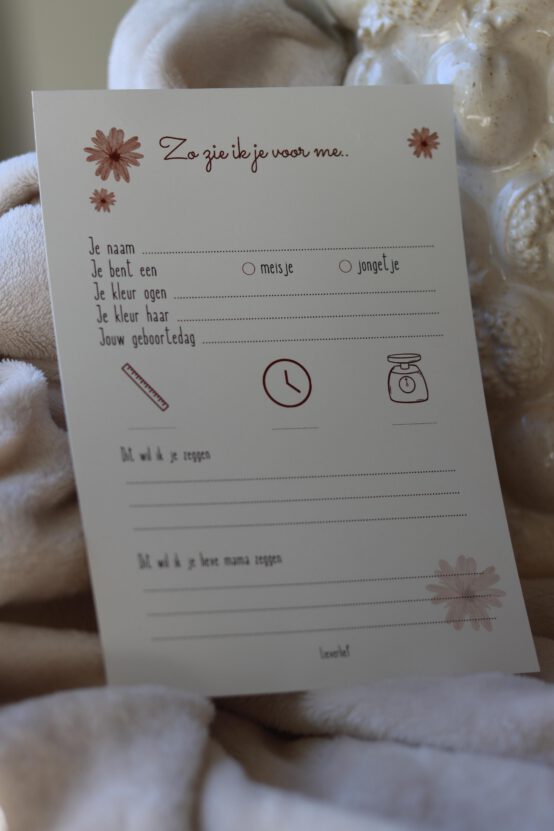babyshower invulkaarten