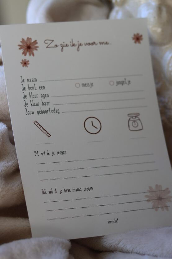babyshower invulkaarten