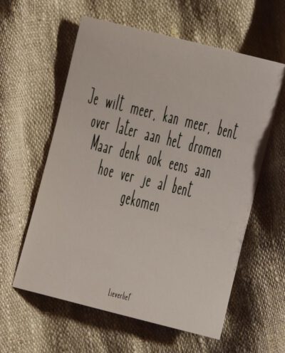 Wijnetiket Je wilt meer