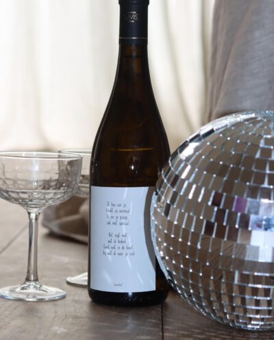 wijnetiket ik hou van je