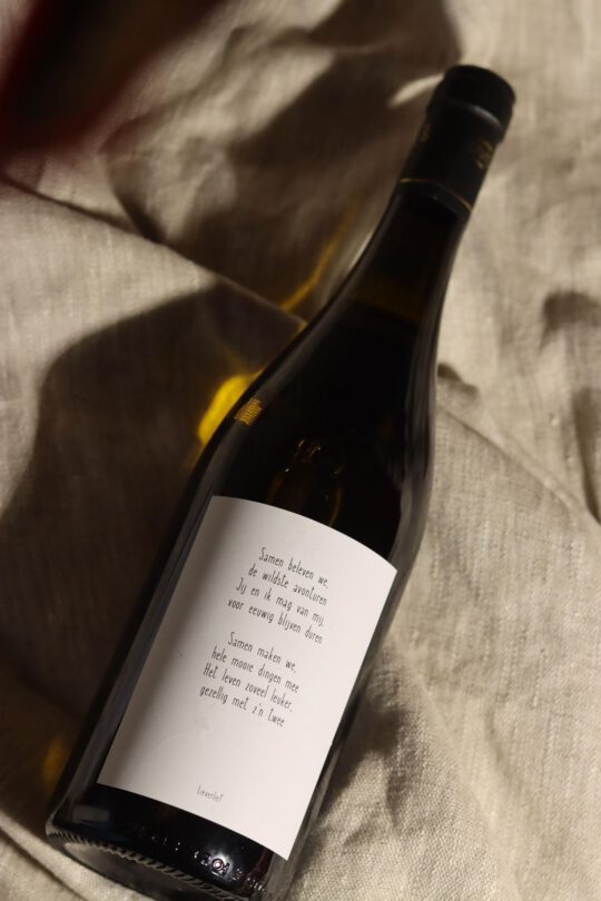 wijnetiket samen beleven we